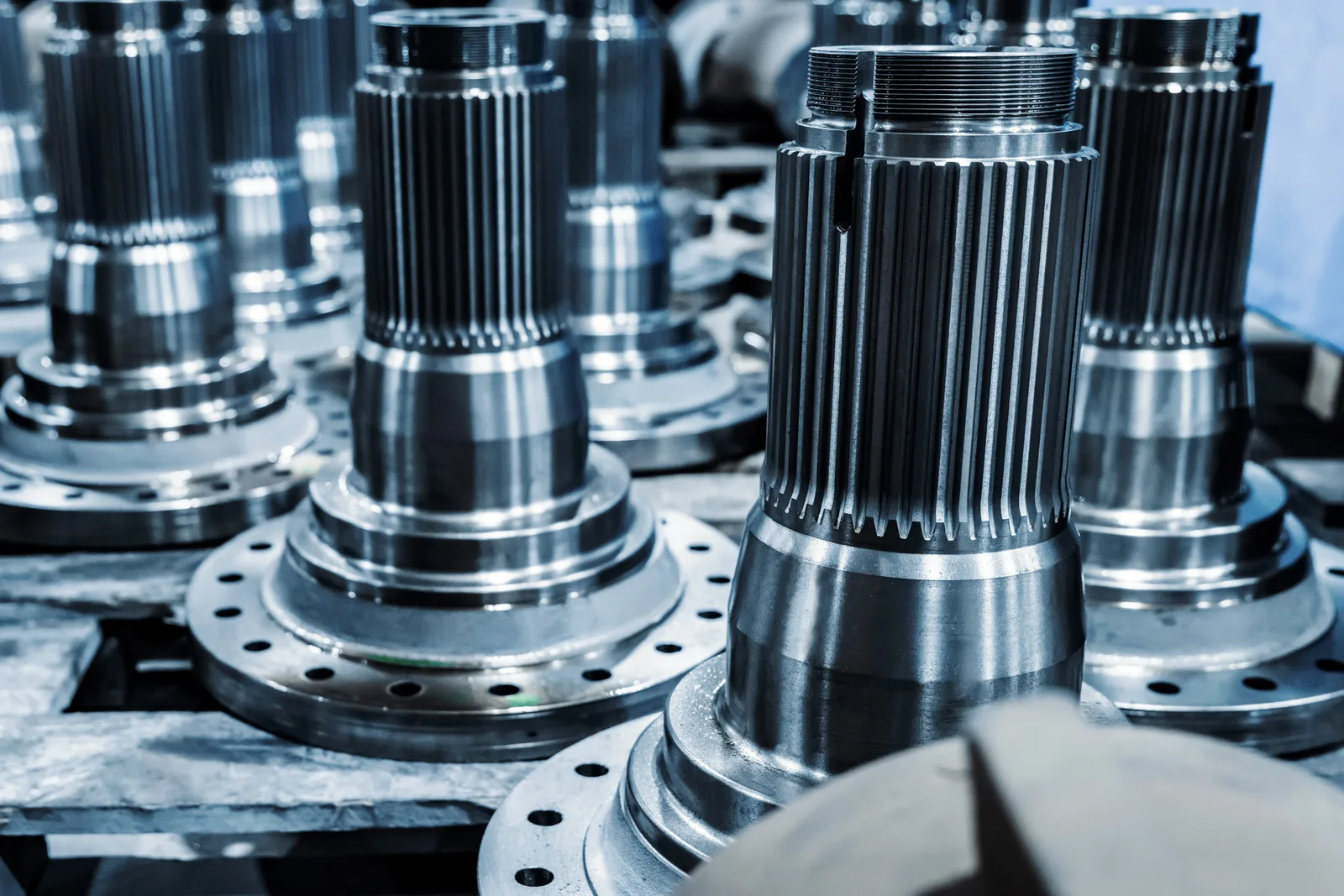 Precision forged and machined spare parts for industrial machinery